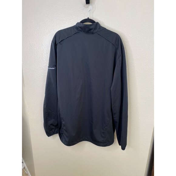 Port Authority Mens 3XL Black Half-Zip Pullover Lightweight Polyester Jacket - Picture 3 of 6